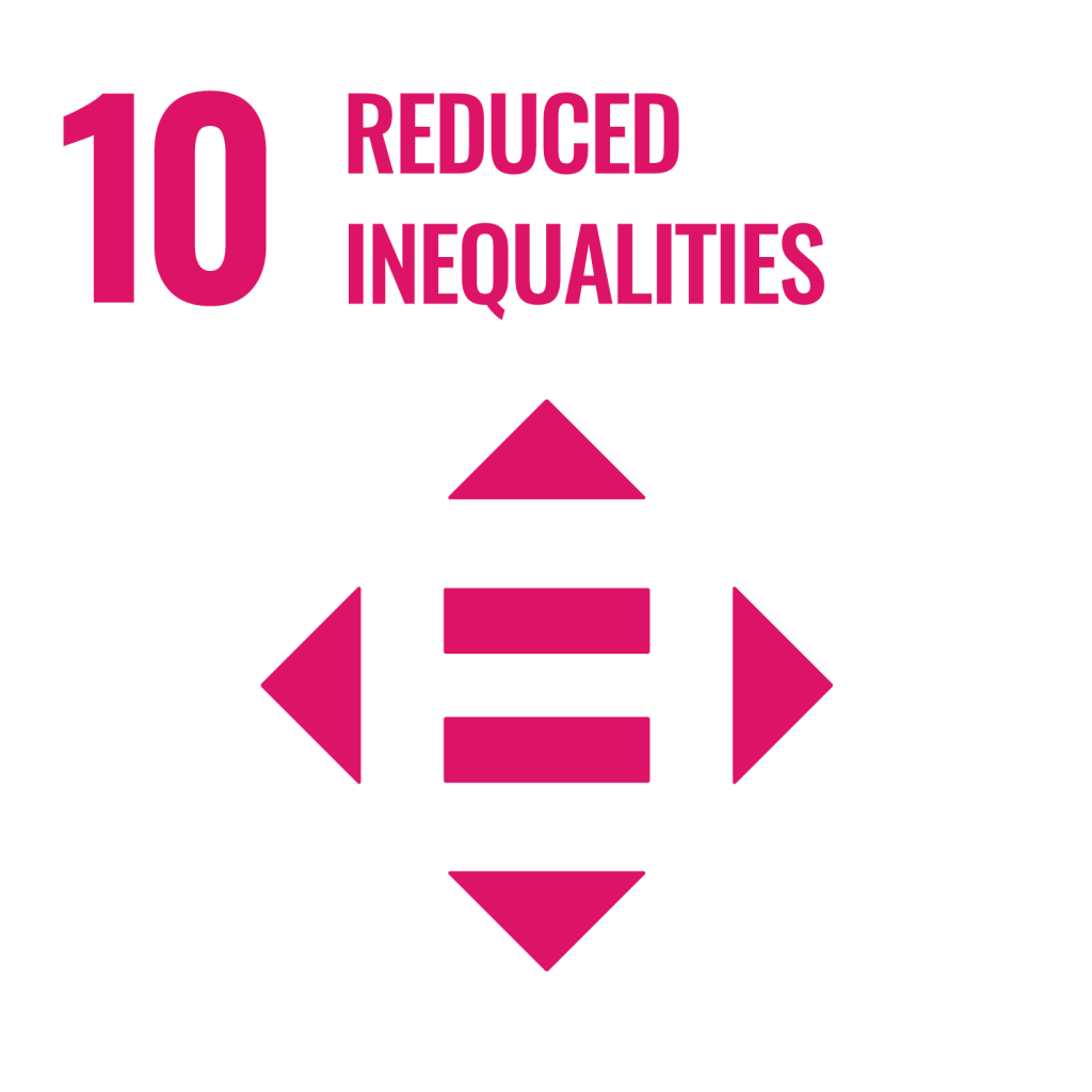 Reduced inequalities logo in pink