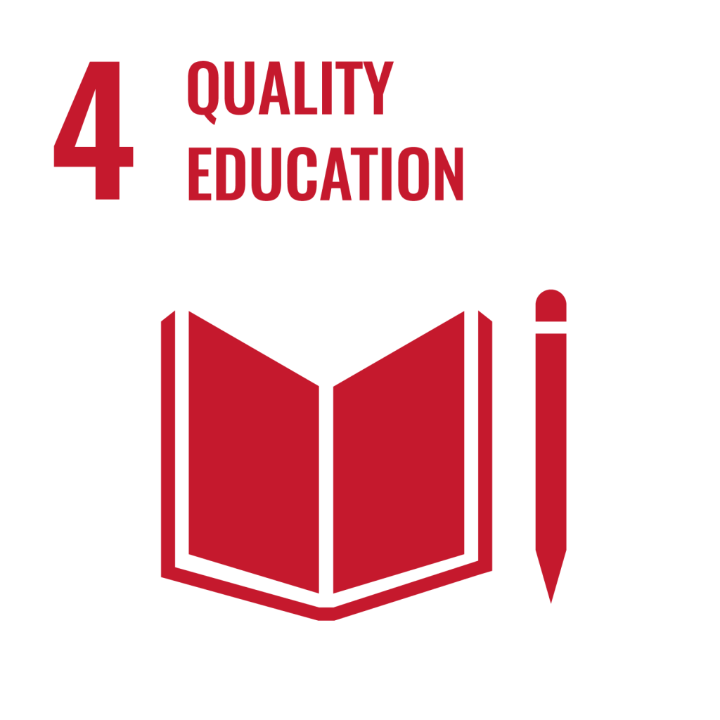 Quality education logo in red