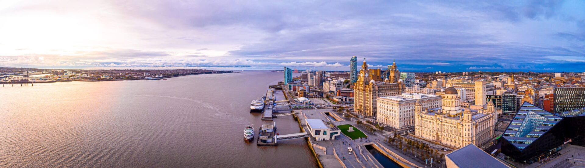 Aerial view of Merseyside banner